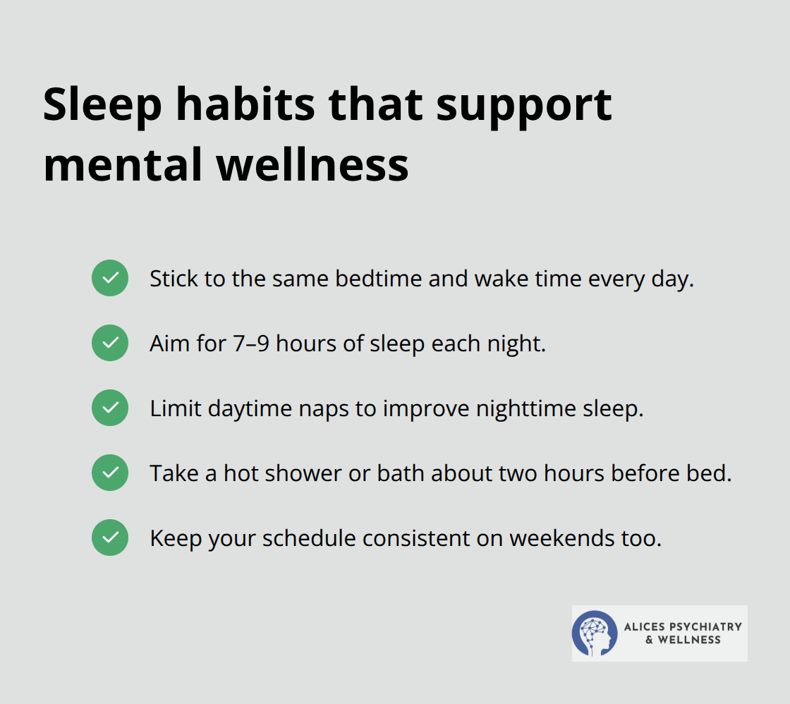 Checklist of sleep practices to reduce anxiety and depression - natural help for anxiety and depression